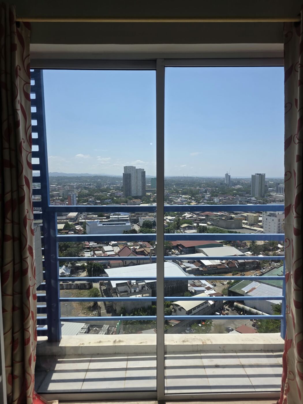 Daytime view of Cagayan de Oro from the balcony